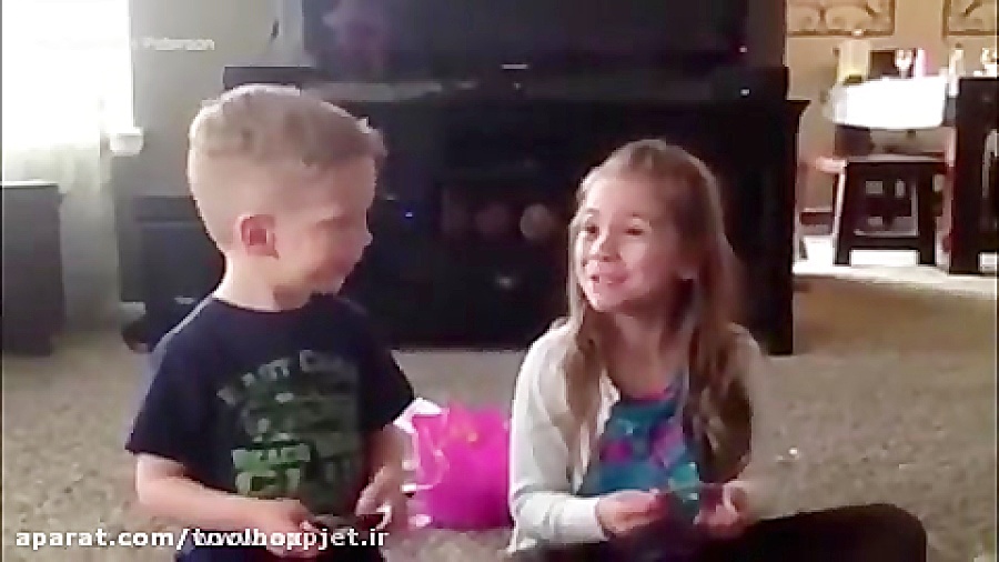 عکس العمل بچه ها وقتی میفهمند...