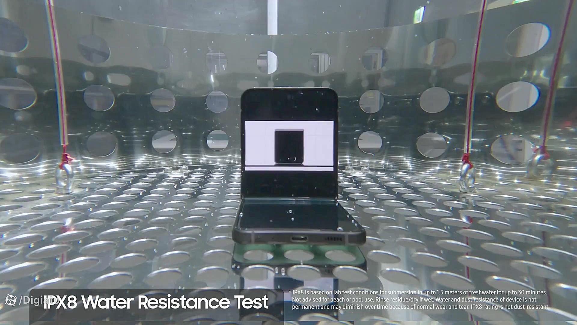 تست مقاومت گلکسی زد فلیپ 5 و ز...