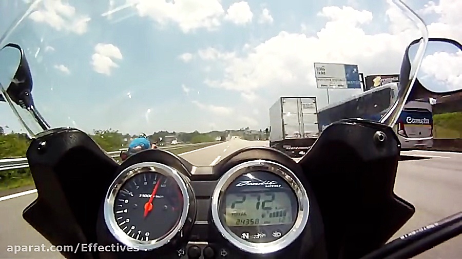 راندن موتور سنگین در بزرگراه...