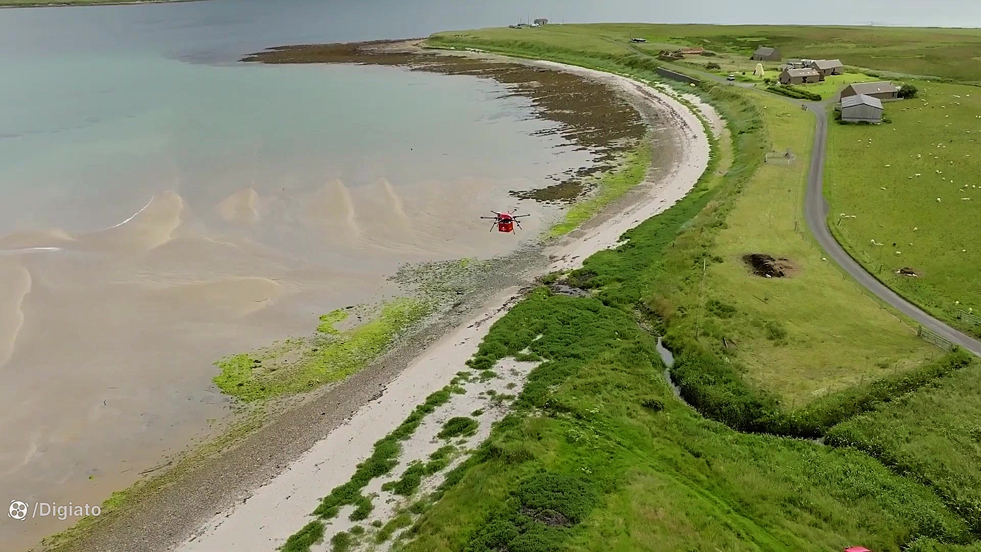 سرویس تحویل نامه توسط پهپاد در...