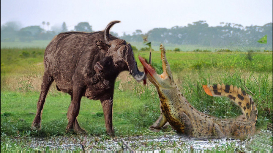 حیات وحش، حمله کروکودیل برای ش...