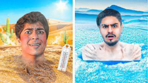 چالش سرما و گرما آخر ویدئو کار...