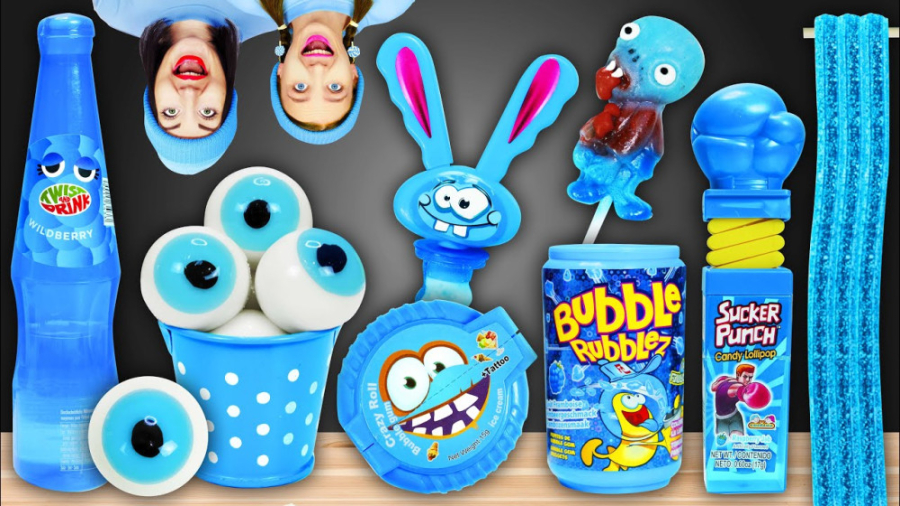 چالش غذاخوری یک رنگ آبی  چالش...