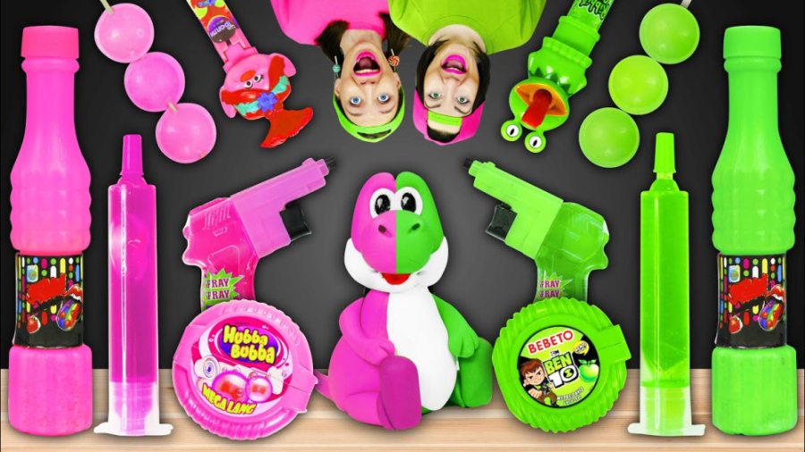 چالش غذای صورتی در مقابل سبز...