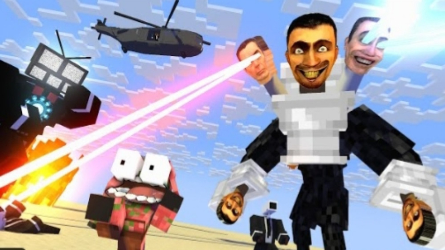 انیمشین ماینکرافت  نبرد با مرد...