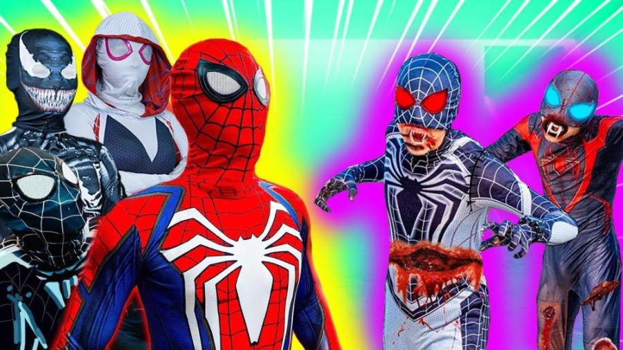 ابرقهرمان مرد عنکبوتی جوکر و خ...