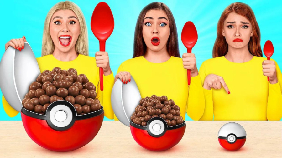 چالش غذایی  چالش خنده دار و جذ...