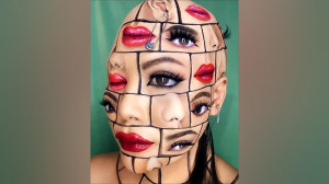 تغییر اجزای صورت با نقاشی