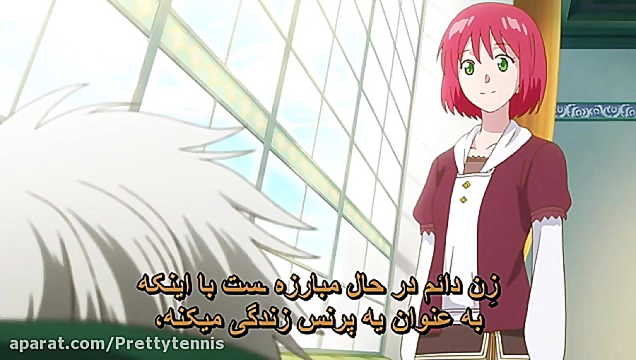 انیمه سفید برفی با موهای قرمز...