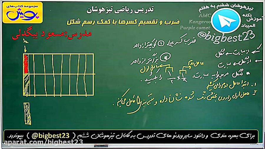 ریاضی تیزهوشان ضرب کسرها به کم...