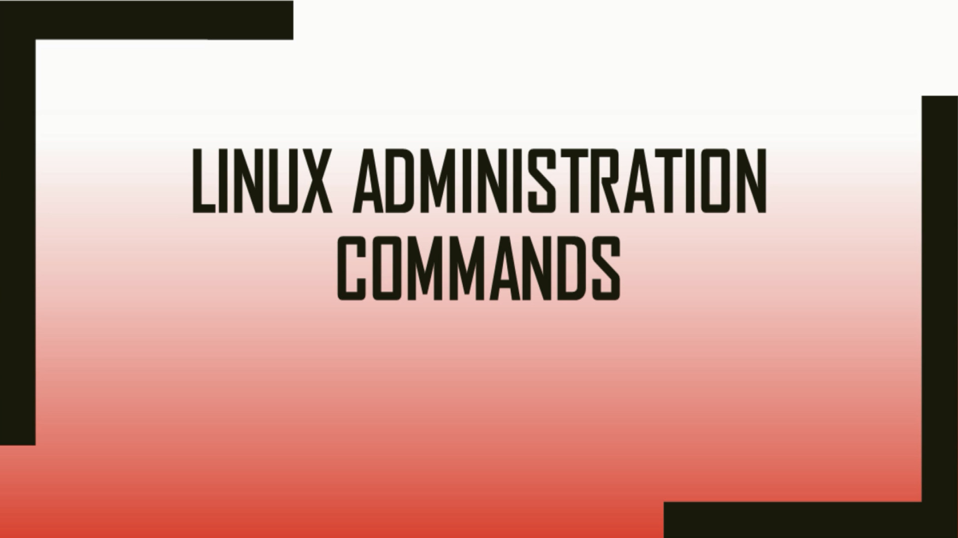 Linux Administration Commands Demo