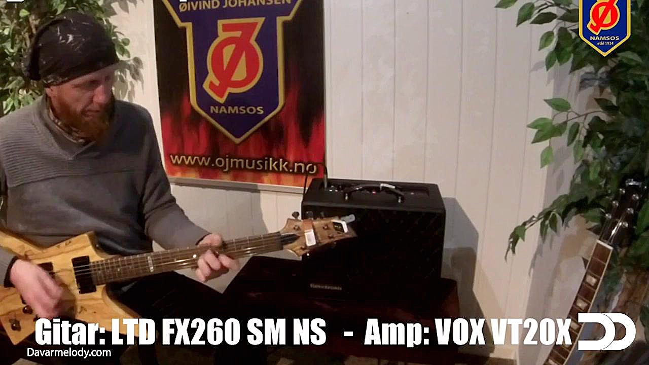 تست گیتار الکتریک ای اس پی ESP...