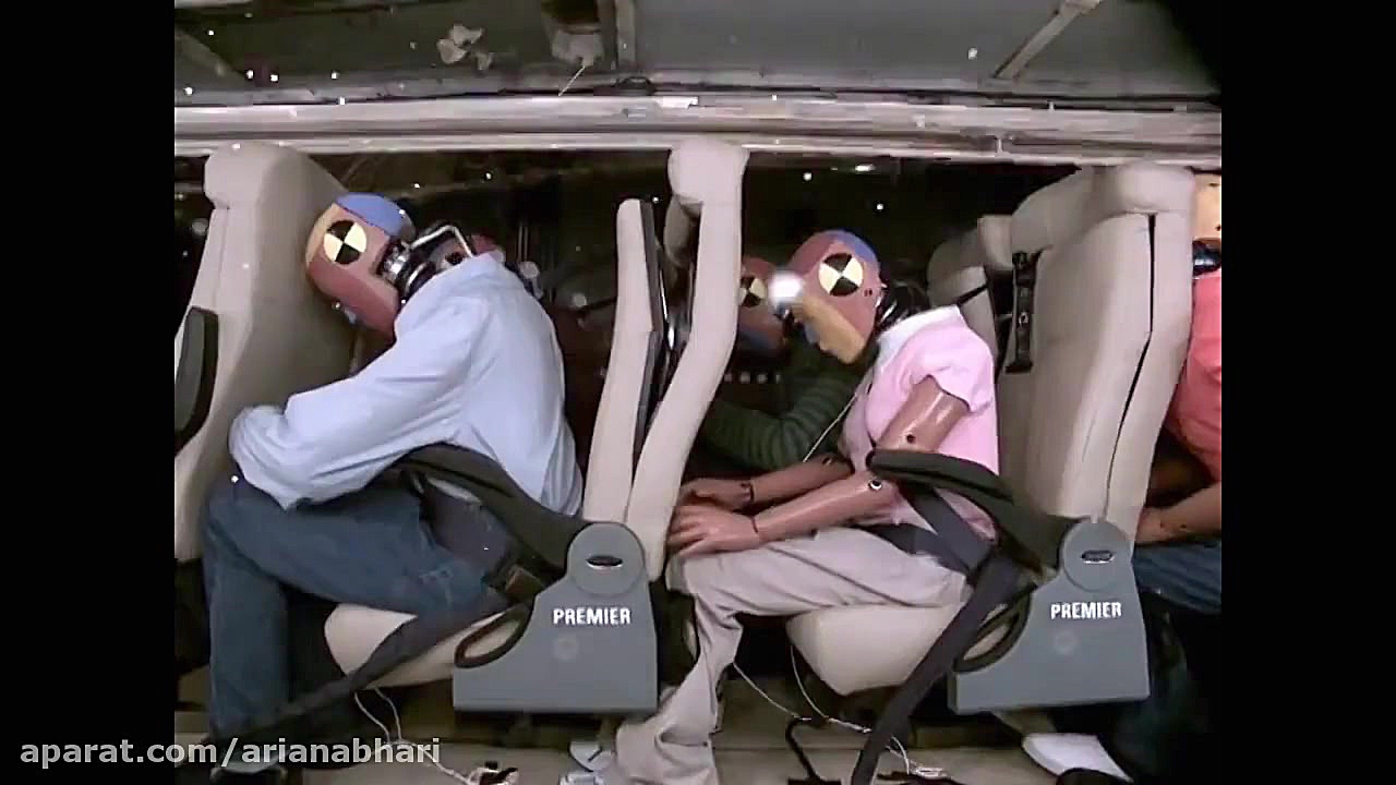 تست تصادف و ایمنی اتوبوس