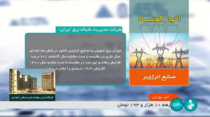 افزایش میزان برق تحویلی به صنایع انرژی بر کشور نسبت به سال گذشته افزایش میزان برق تحویلی به صنایع انرژی بر کشور نسبت به سال گذشته