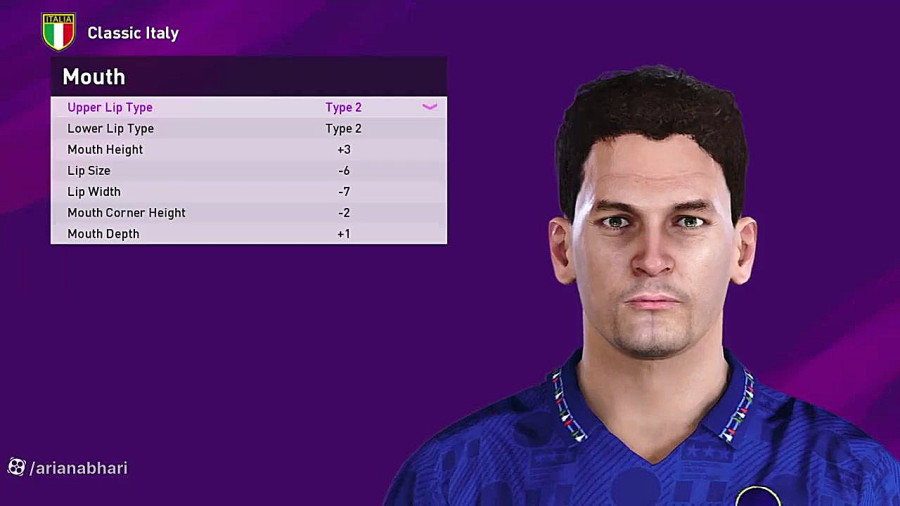 روش ساختن فیس روبرتو باجیو در بازی PES