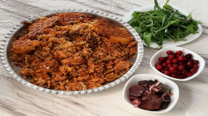 طرز تهیه لوبیا پلو با مرغ با ت...