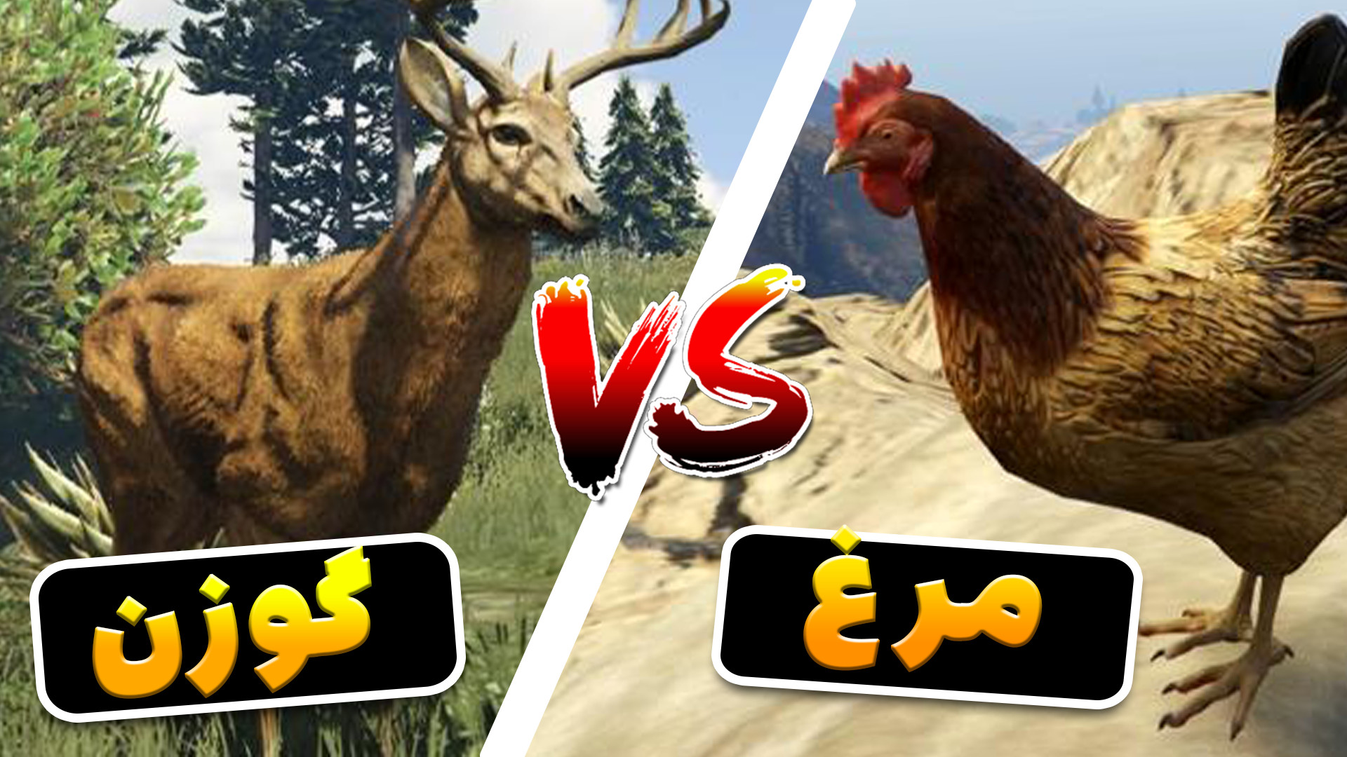 حیوانات جی تی ای رو به چالش کش...