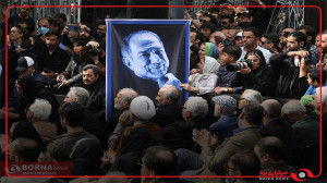 حضور هنرمندان در مراسم تشییع آ...