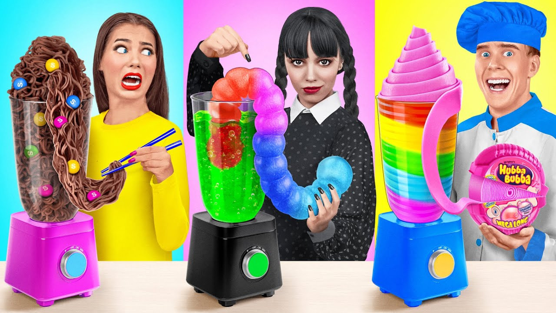 چالش غذایی ونزدی و هندوانه ژله...