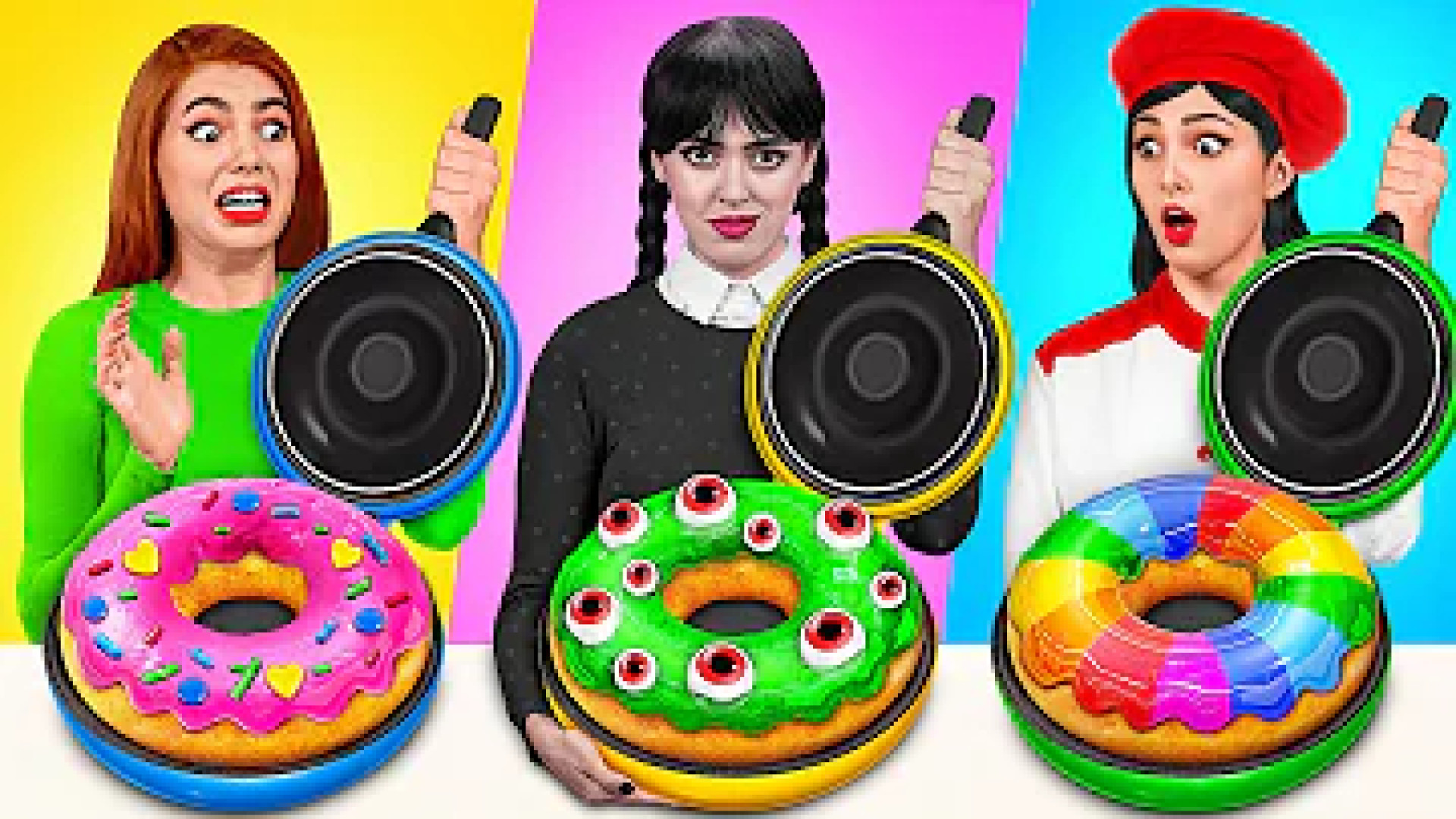 چالش غذایی ونزدی و پنکیک انفجا...