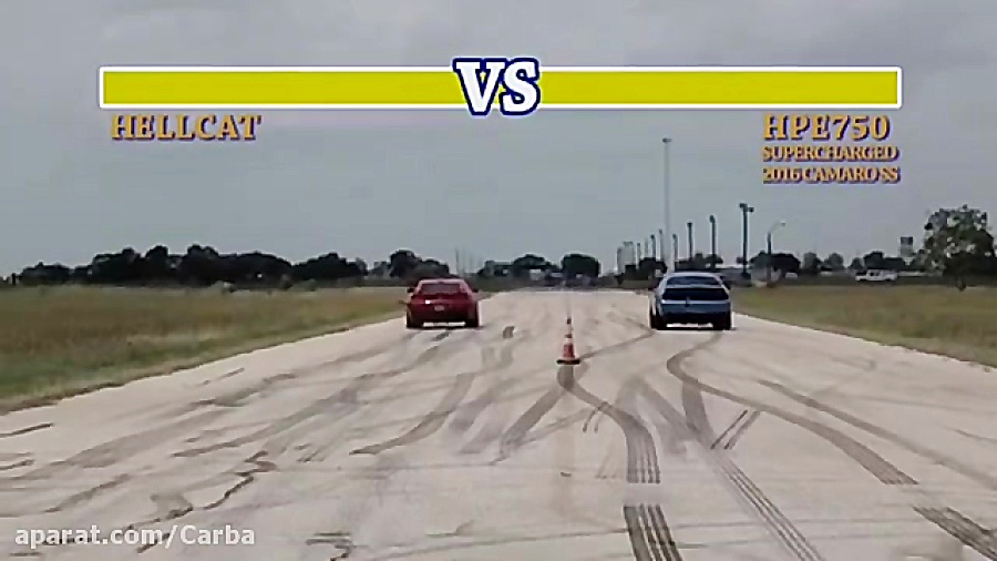 چلنجر هلكت ٧٠٧hp مقابله كامارو...