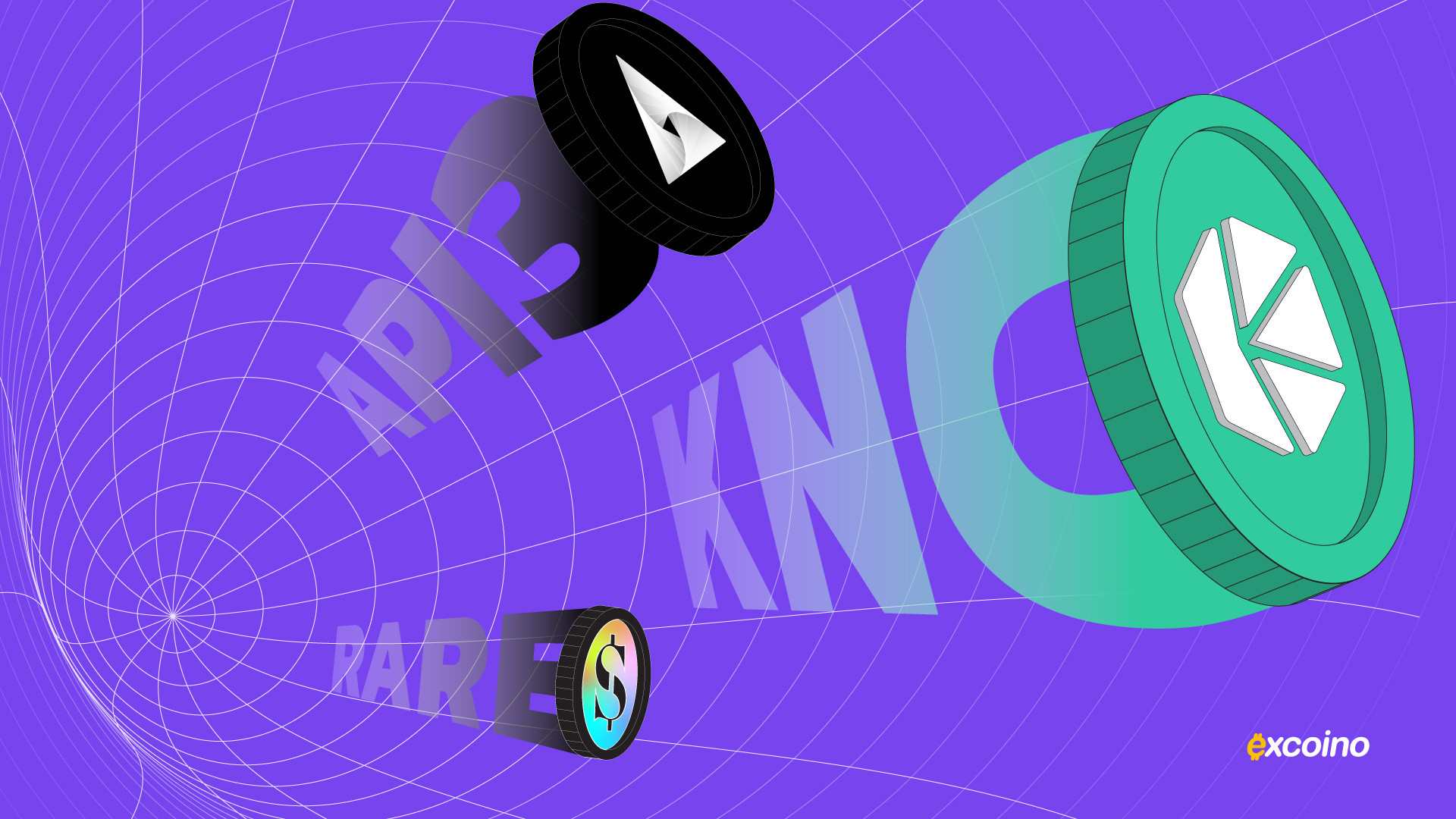 معرفی کوین RARE ،KNC ،API3