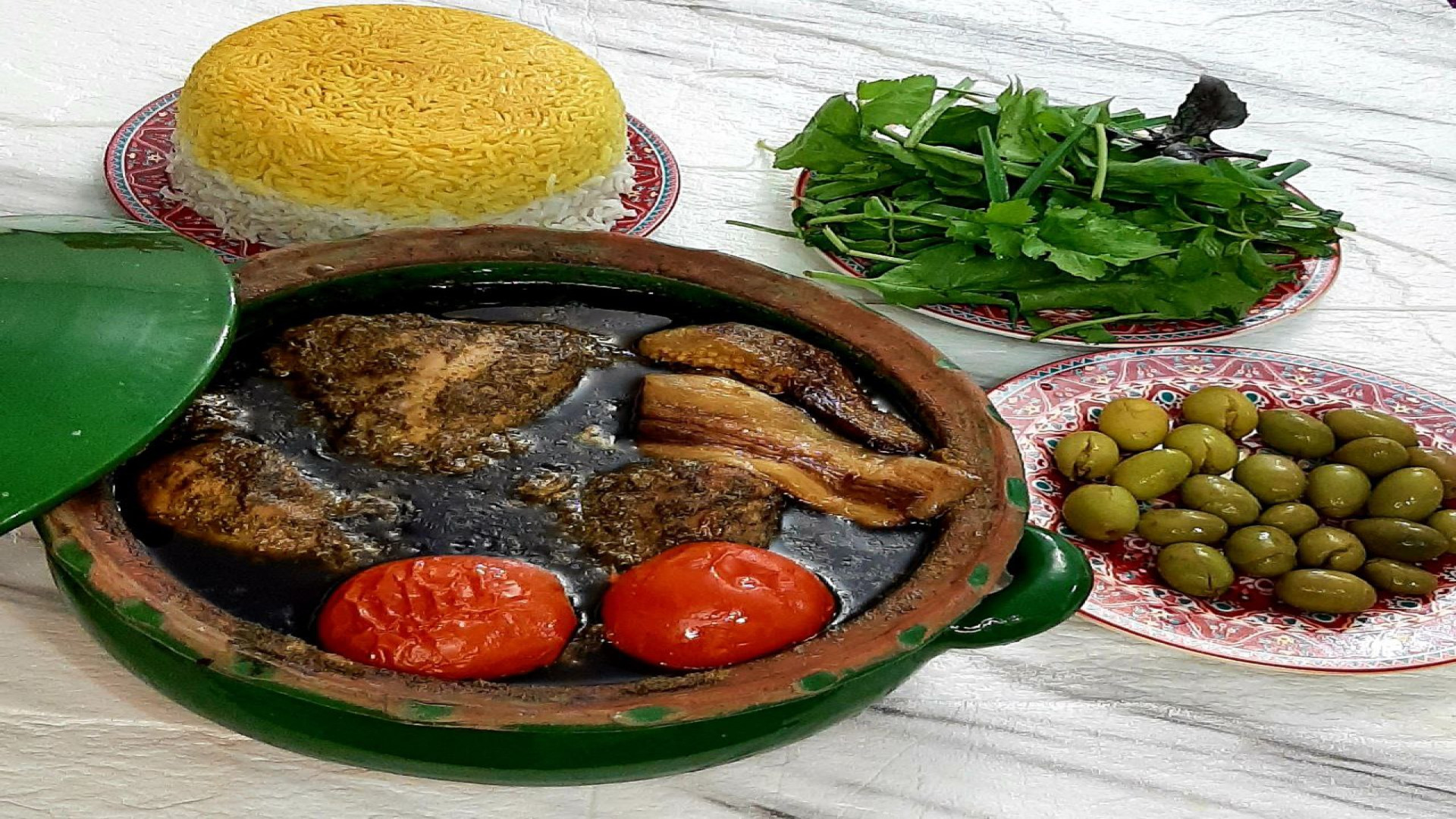 آموزش خورشت سبزی فسنجان گیلانی