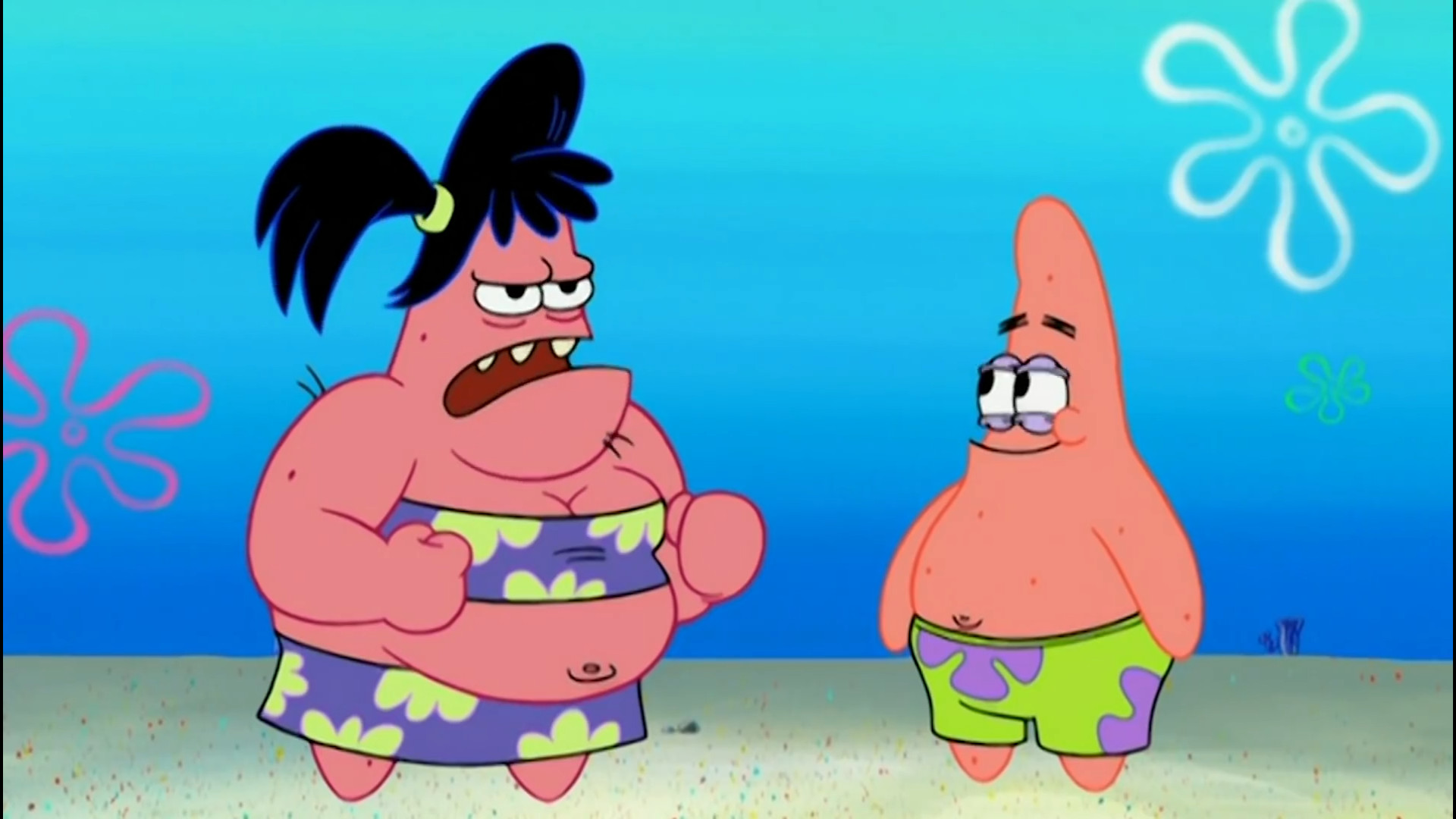 باب اسفنجی  خواهر پاتریک و اخت...