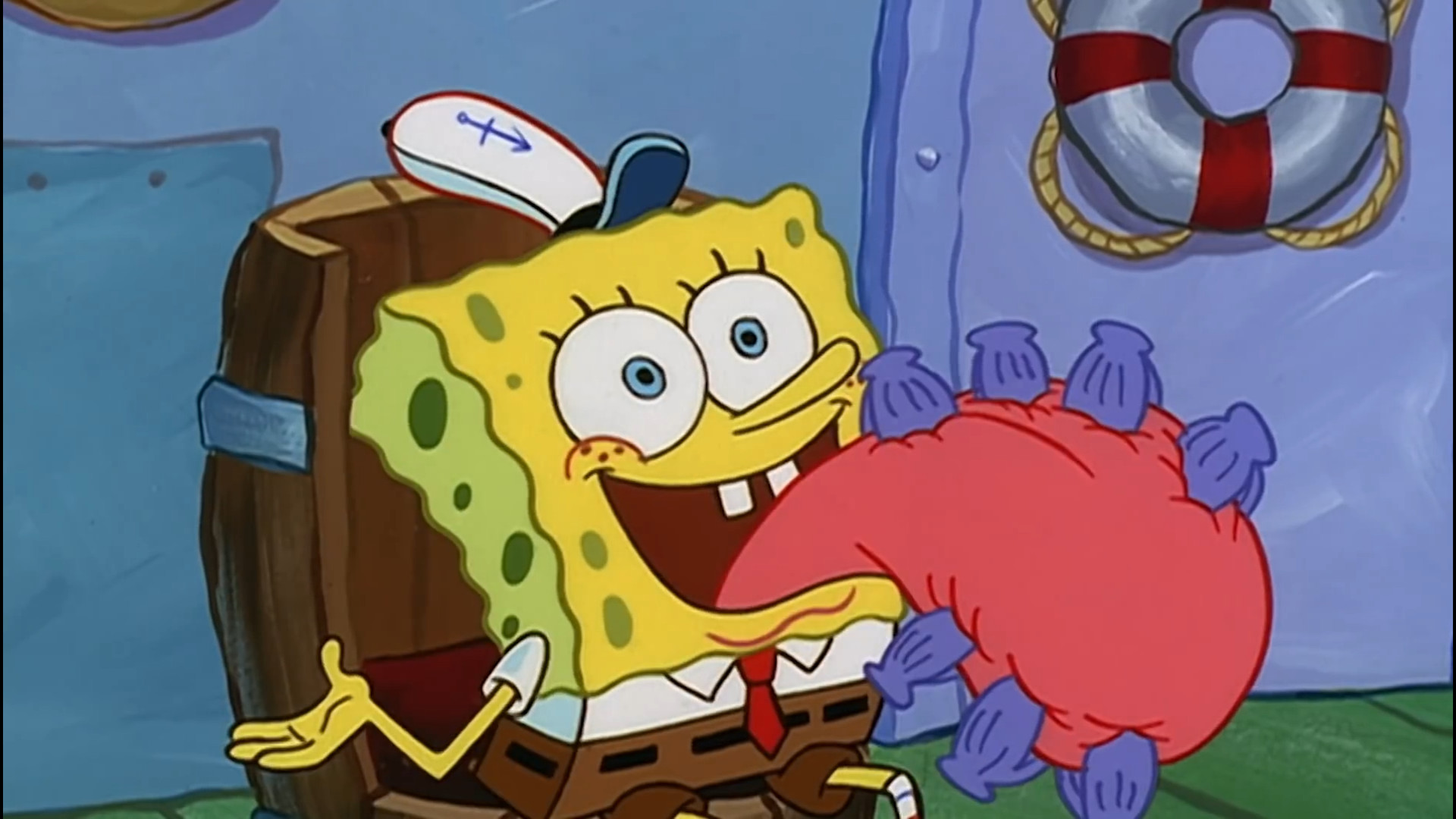 باب اسفنجی  رستوران خرچنگی در...