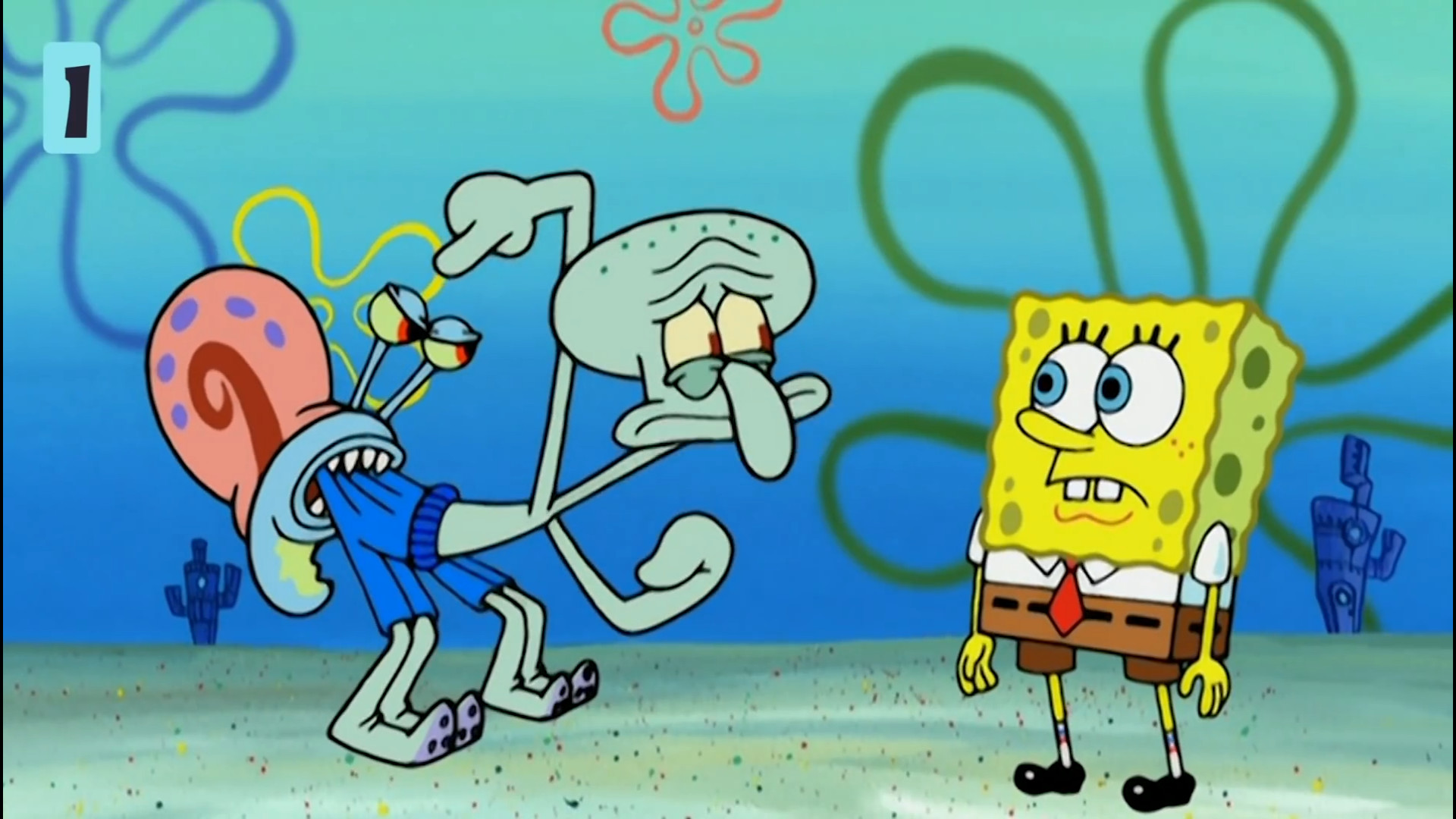 باب اسفنجی  گری حلزون بداخلاق...