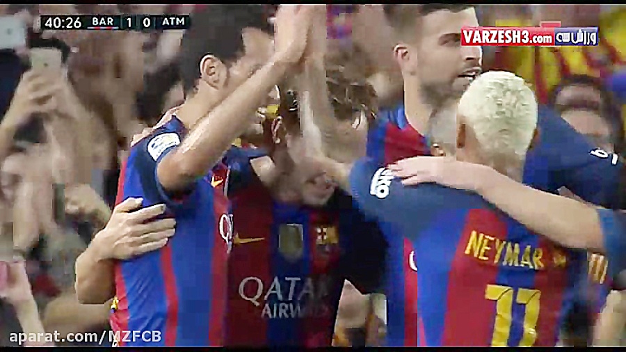 گل ایوان راکیتیچ به اتلتیکوماد...