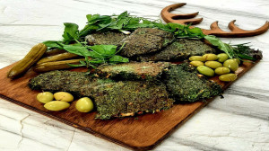 طرز تهیه کوکو سبزی با سرخ کن ب...