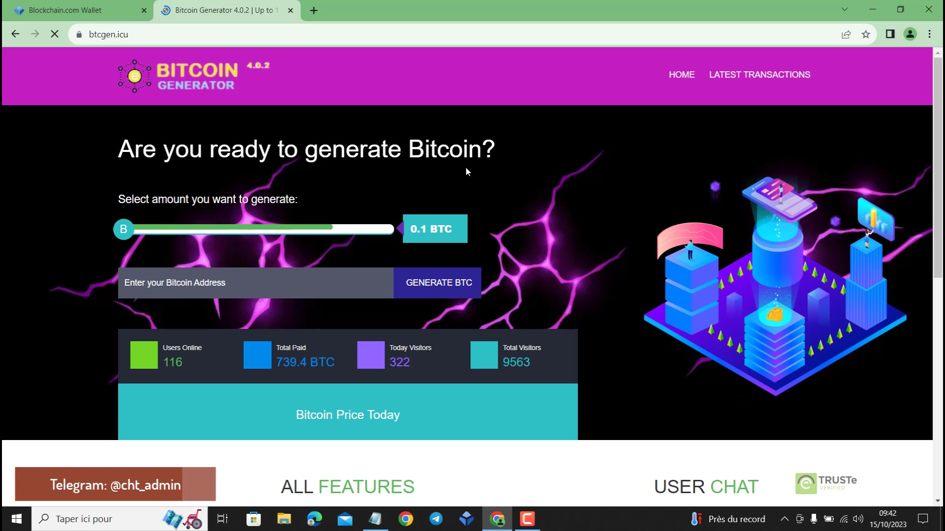 Generate Up To 1 BTC With Bitcoin Generator V4.0.2 | Exploit To Earn Money