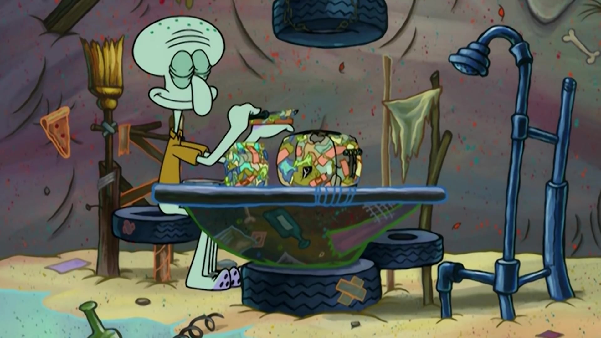 مامور بهداشت در رستوران خرچنگی