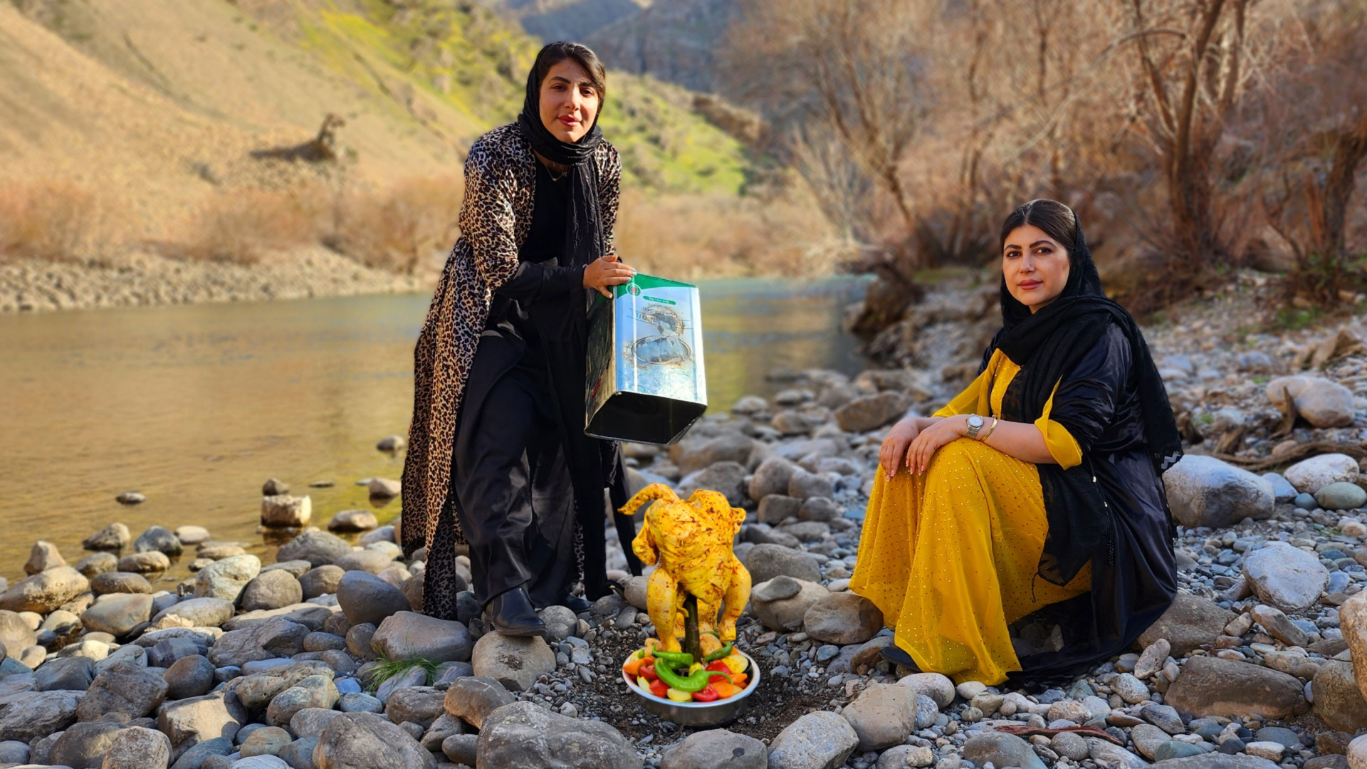 آشپزی در طبیعت | پخت مرغ کامل...