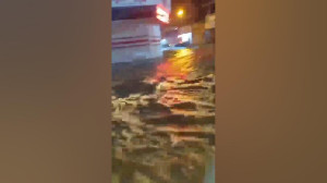 جاری شدن سیل در برخی مناطق چالوس و نوشهر جاری شدن سیل در برخی مناطق چالوس و نوشهر