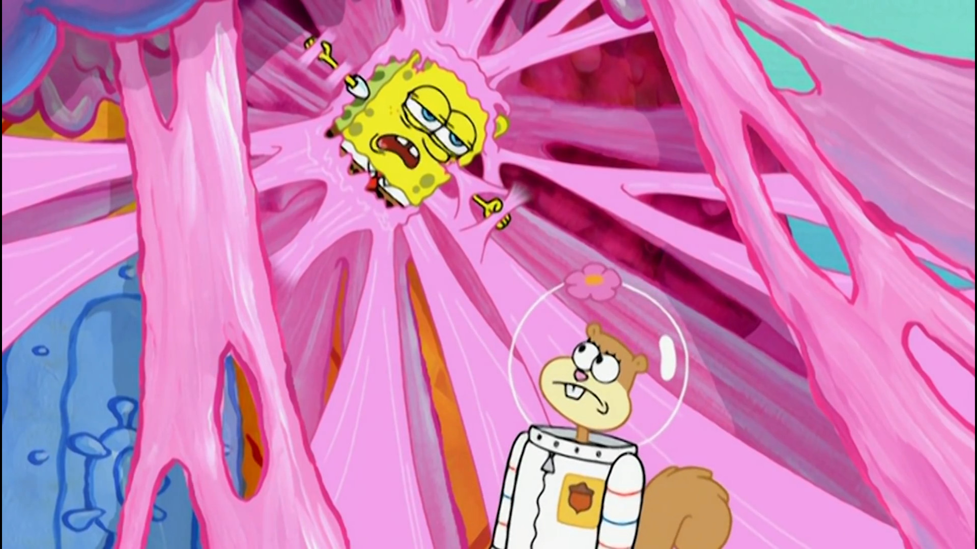 بیکینی باتم فرو رفته در ادامس...