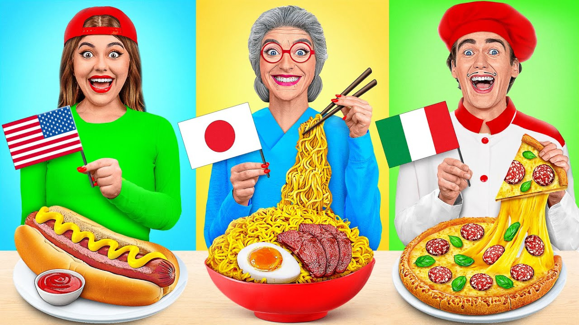 چالش خنده دار آشپزی من در مقاب...