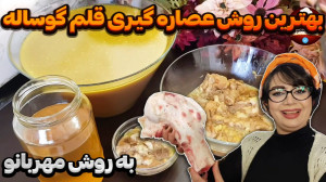 عصاره گیری قلم گوساله به روش م...