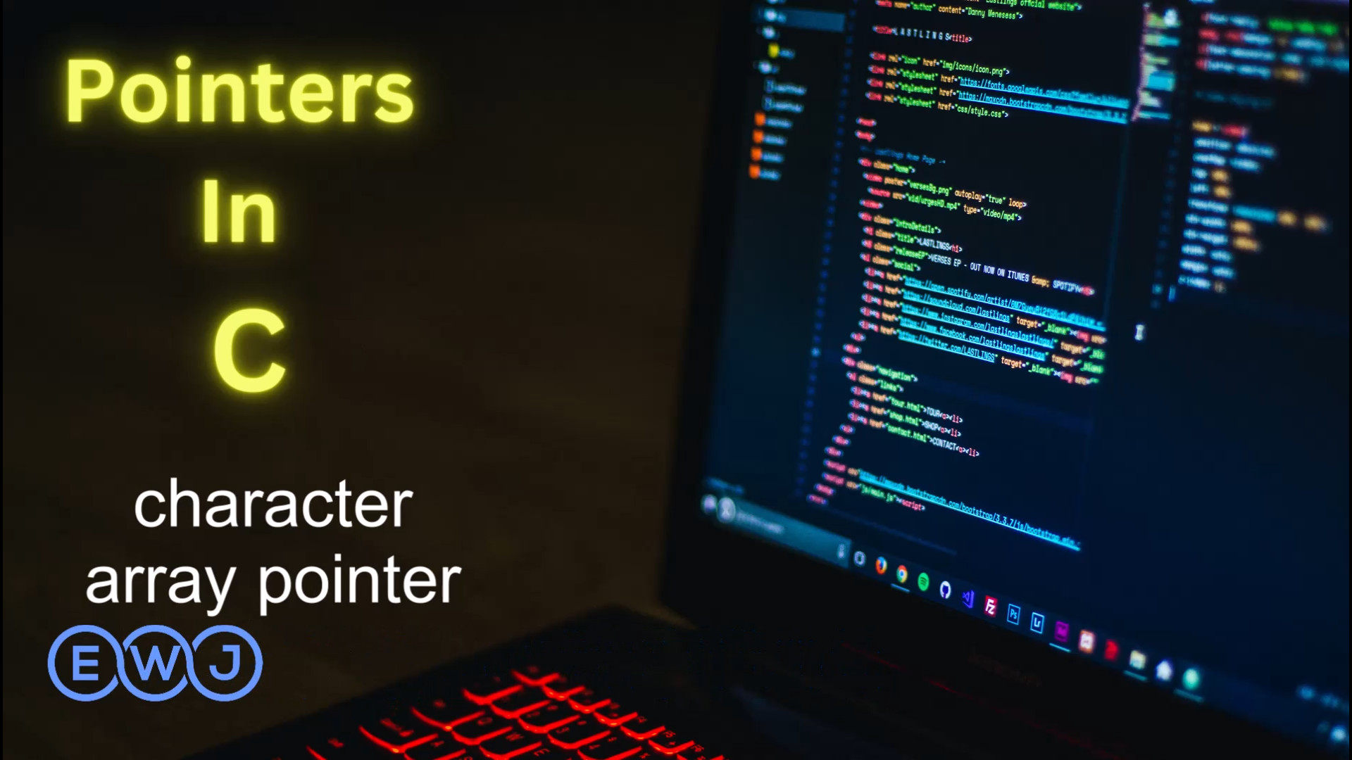 character array pointer 1