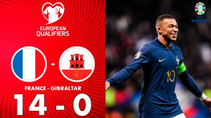 خلاصه بازی فرانسه ۱۴ ۰ جبل الط...