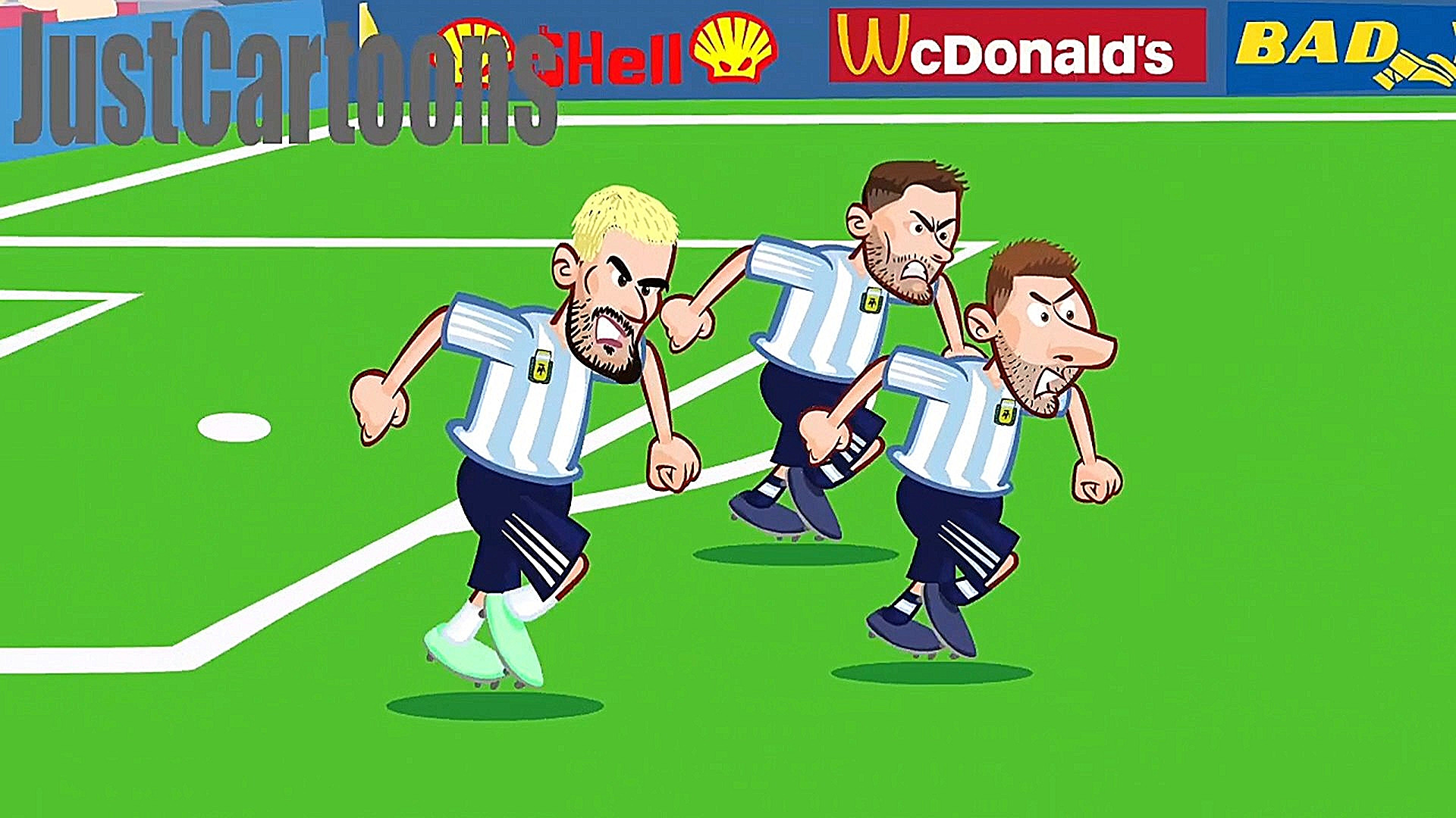 کارتون دیدار برزیل ۰ ۱ آرژانتی...