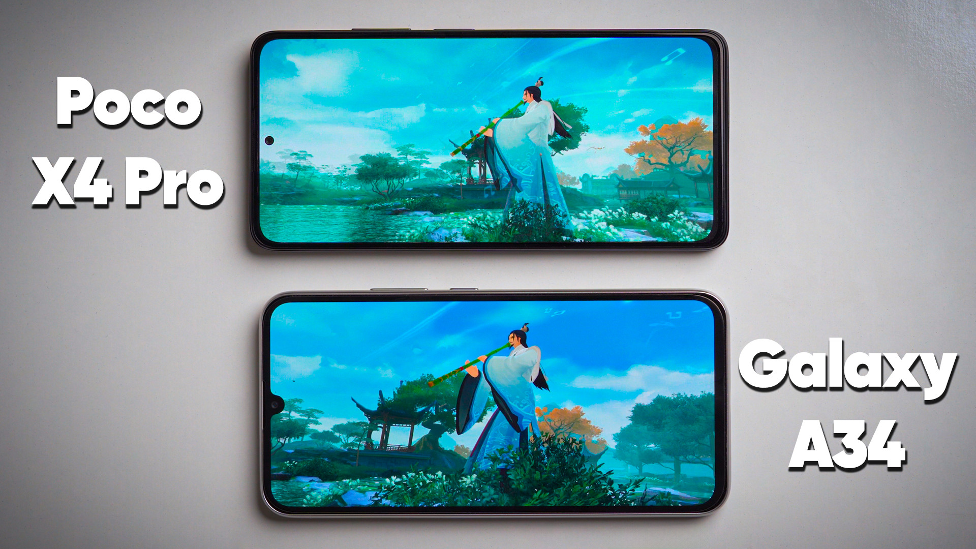 تست بنچمارک گلکسی A34 در مقابل...