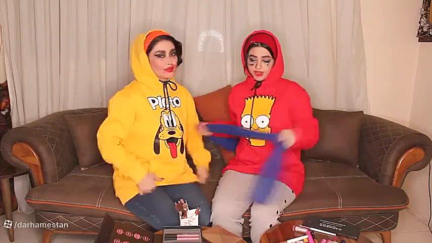 چالش ارایش با چشم بسته سرنا  ط...