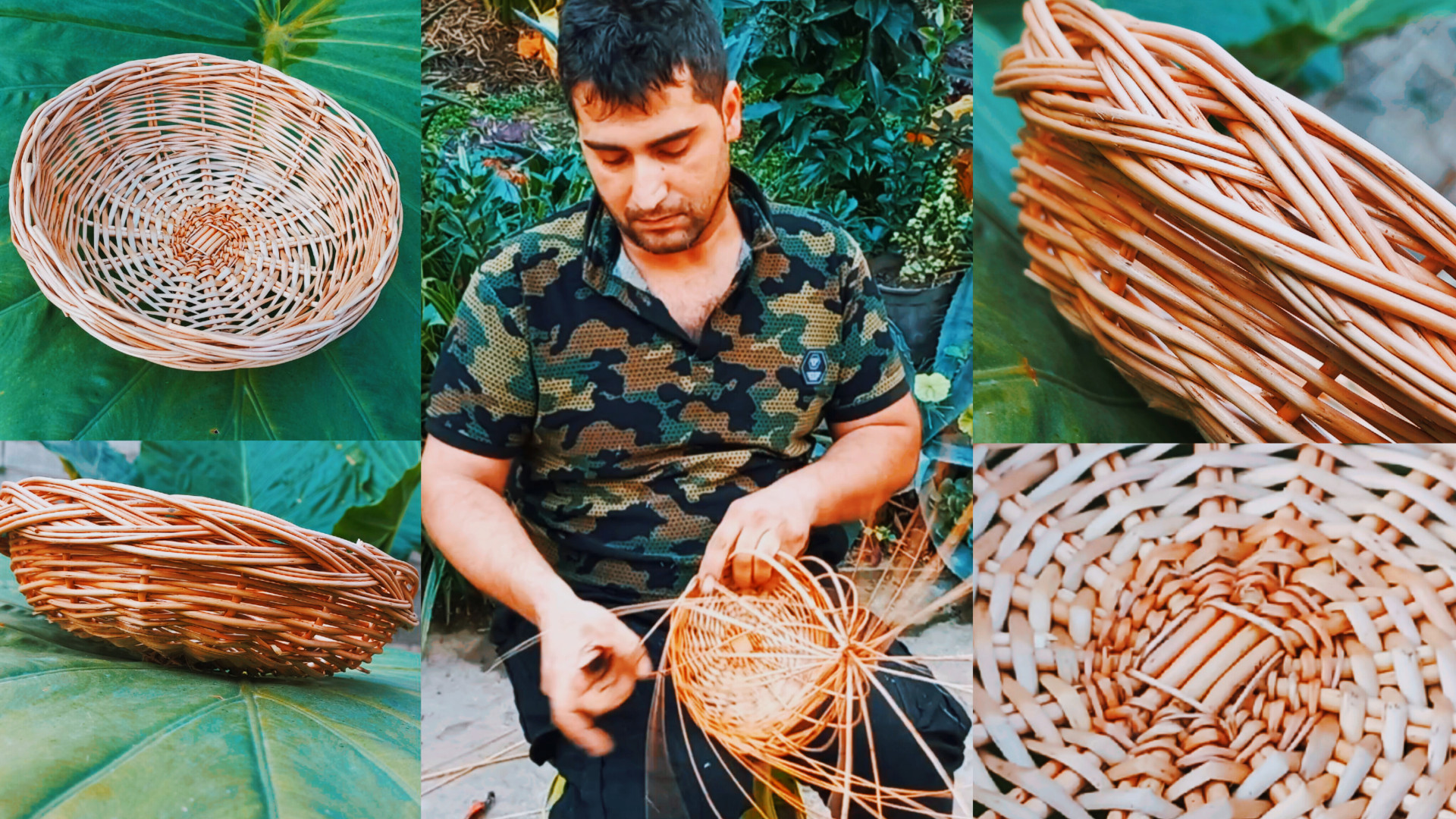 آموزش بافت سبد حصیری زیبا مناس...