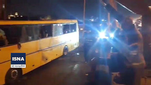 واژگونی اتوبوس مسافربری در غرب...