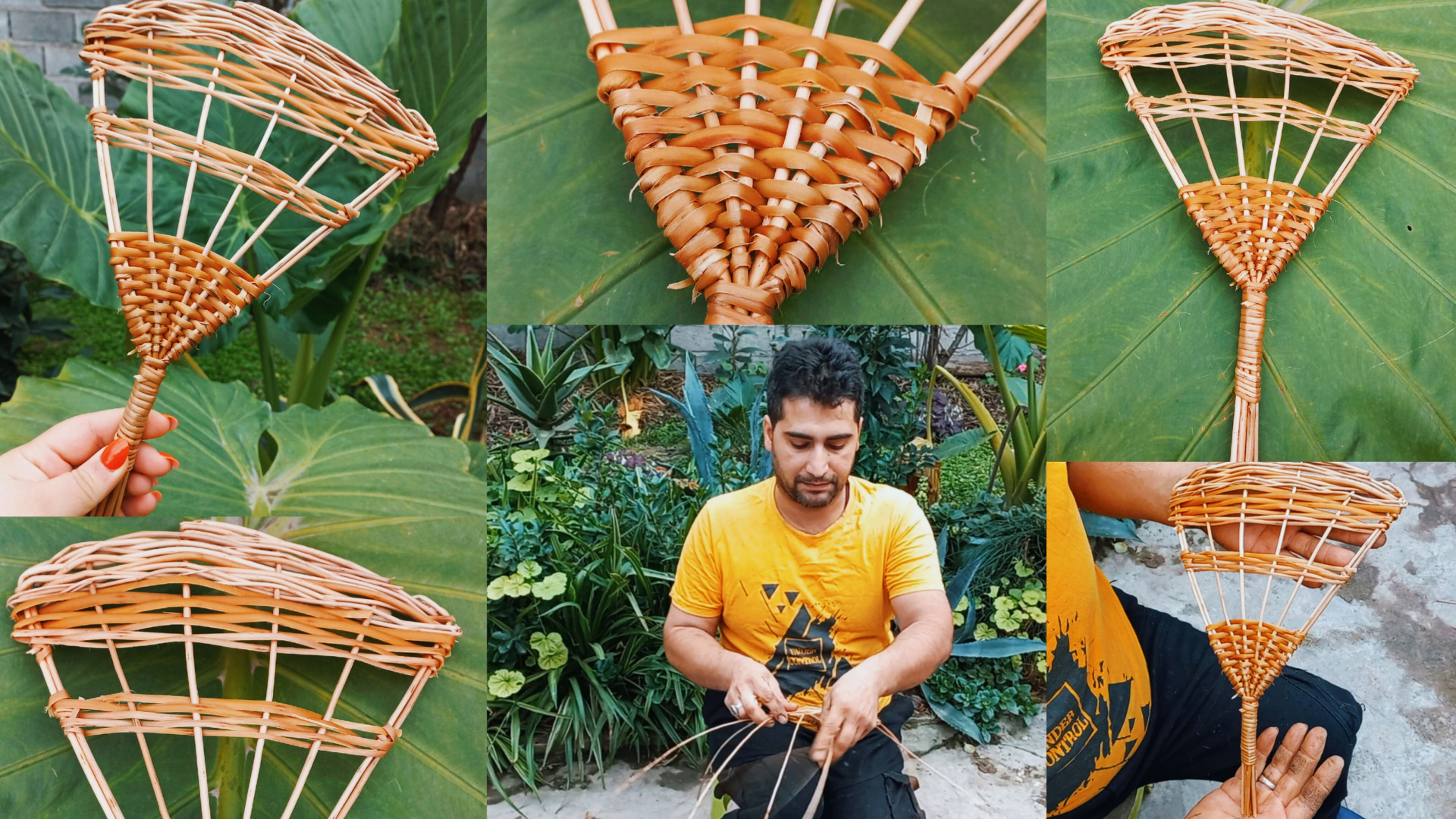 آموزش بافت بادبزن حصیری شیک و...