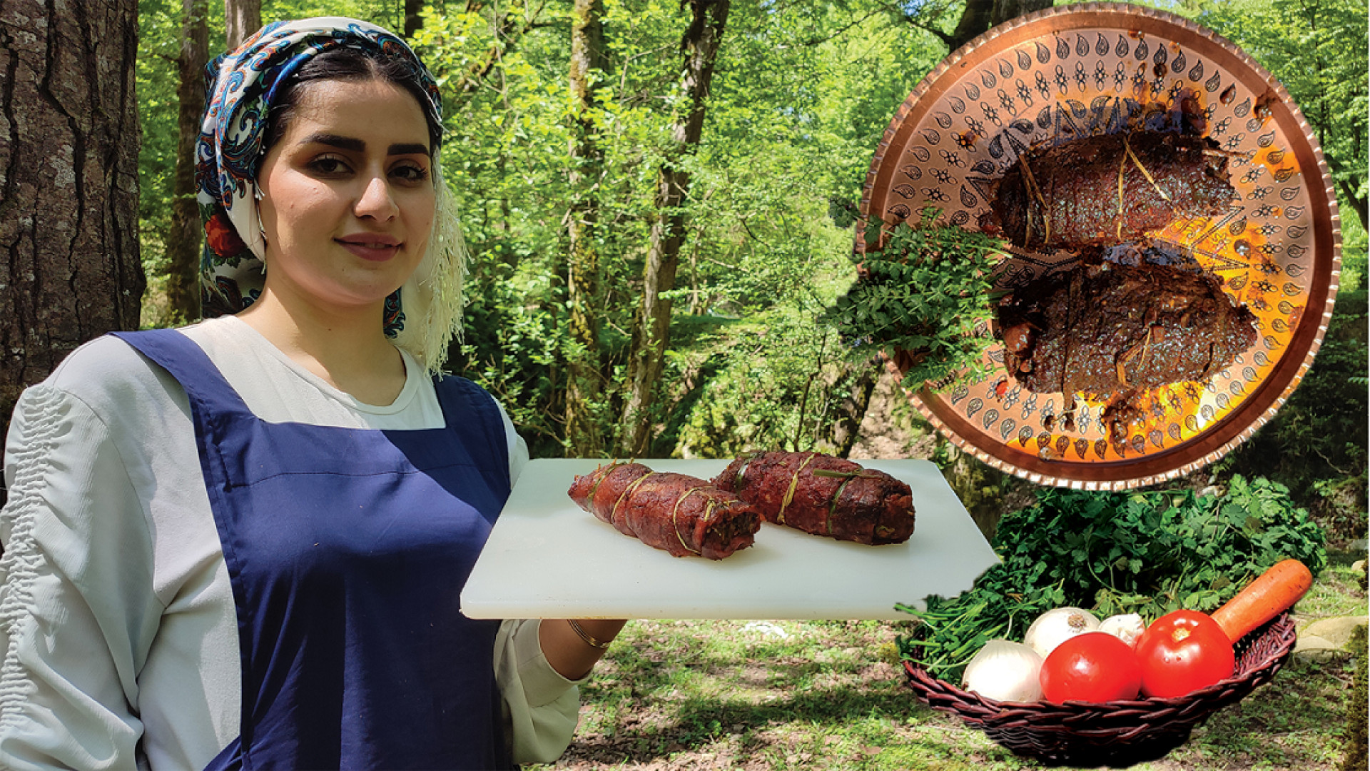 روش پخت رولت گوشت متفاوت در جن...