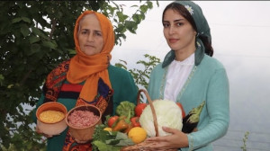 پخت دلمه با سبزیجات تازه در هو...