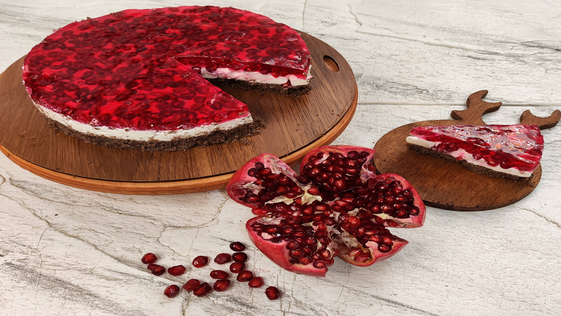 آموزش چیز کیک انار یلدایی(یلدا...